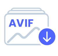 AVIF Download Image Icon